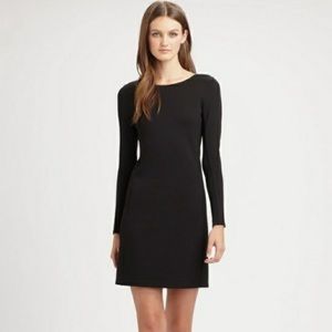 Theory - Kalion Black Shift Dress - Long Sleeve